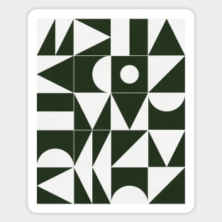 My Favorite Geometric Patterns No.15 - Deep Green Magnet